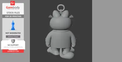 Garfield Vito Corleone Ring Figure - Mashup Figure STL