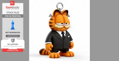 Garfield Vito Corleone Ring Figure - Mashup Figure STL