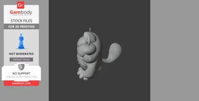 Garfield Vito Corleone Ring Figure - Mashup Figure STL