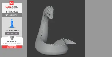 Basilisk Harry Potter Figurine - Character Figure STL