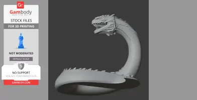 Basilisk Harry Potter Figurine - Character Figure STL