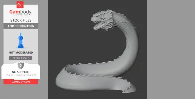 Basilisk Harry Potter Figurine - Character Figure STL