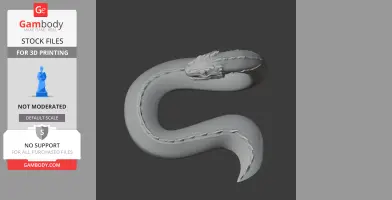 Basilisk Harry Potter Figurine - Character Figure STL