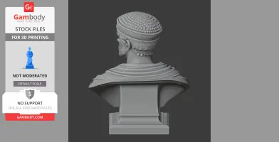 Justinian I Bust - Historical Warrior STL