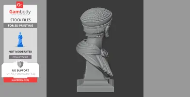 Justinian I Bust - Historical Warrior STL