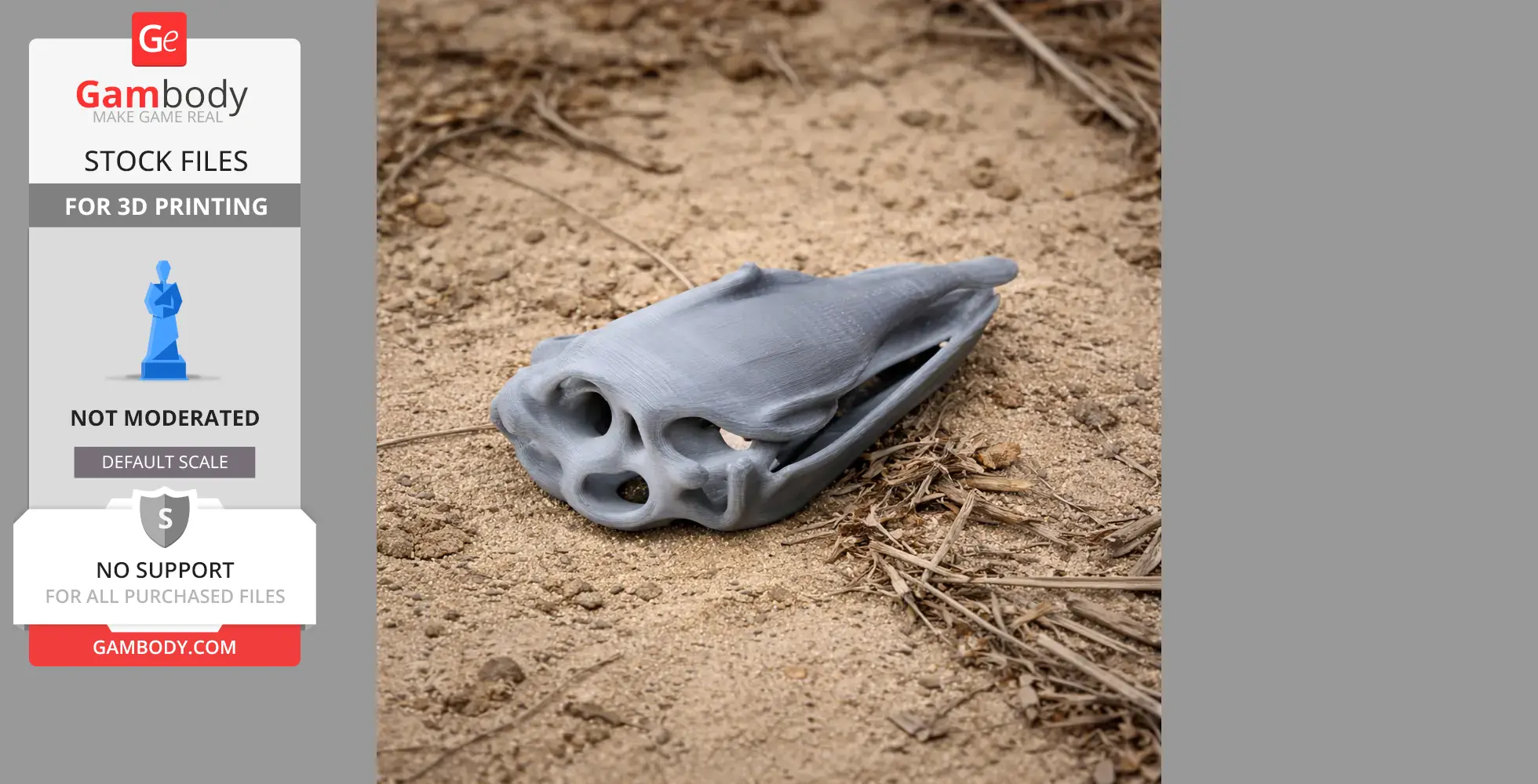 Elephant Bird (Aepyornis) Skull - Skull Replica STL