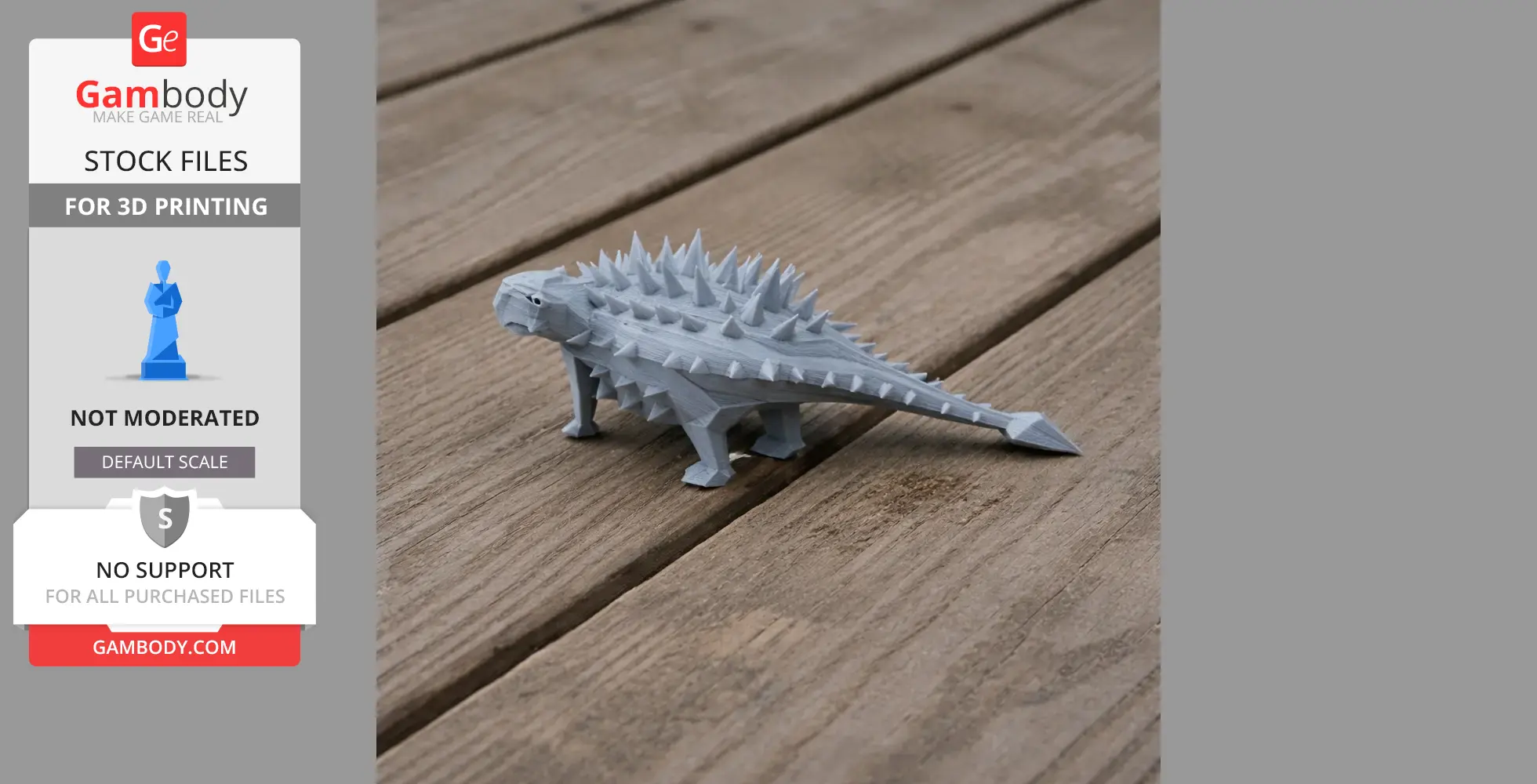 Saichania - Prehistoric Animal STL