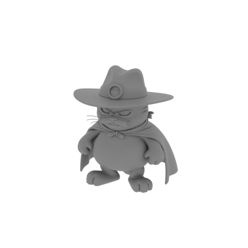 Garfield Zorro Ring Figure.stl