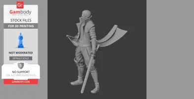 Katakura Kojuro Samurai Classic - Historical Warrior STL