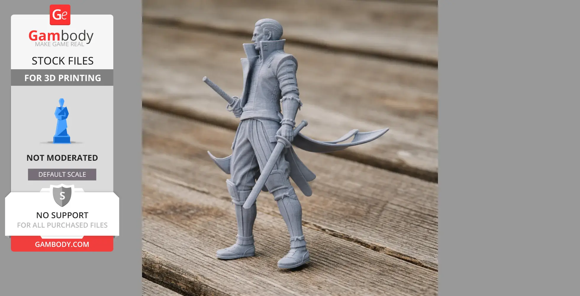Katakura Kojuro Samurai Classic - Historical Warrior STL
