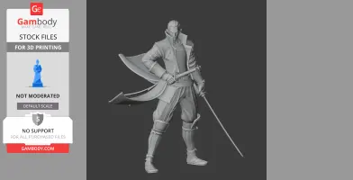 Katakura Kojuro Samurai Classic - Historical Warrior STL