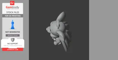 Jerry Mouse Batman Ring Figure - Mashup Figure STL
