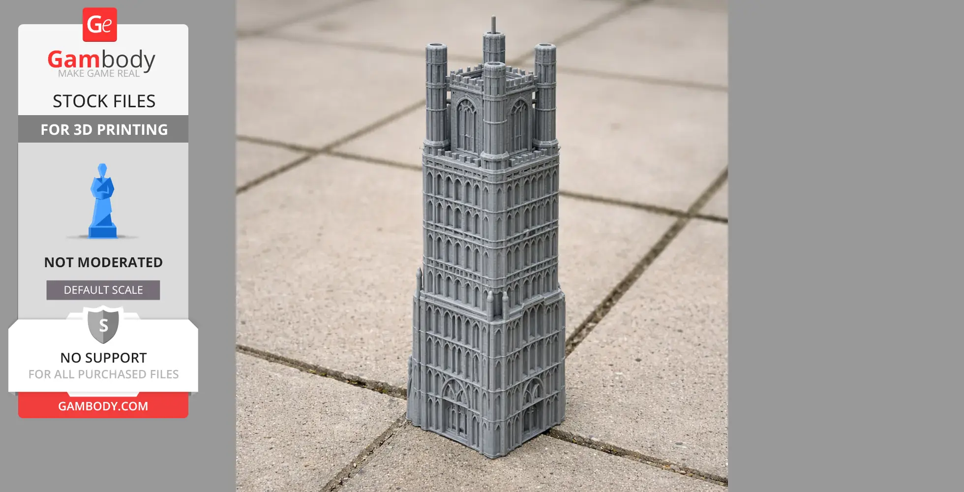 Ely Castle - Architecture STL