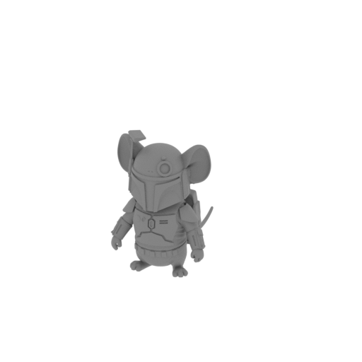 Jerry Mouse Boba Fett Ring Figure.stl