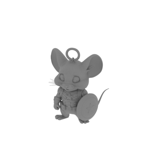 Jerry Mouse Captain America Ring Figure.stl