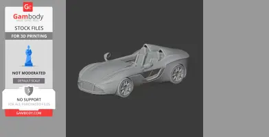A sleek 3D model of an Aston Martin CC100 sports car, suitable for 3D printing.