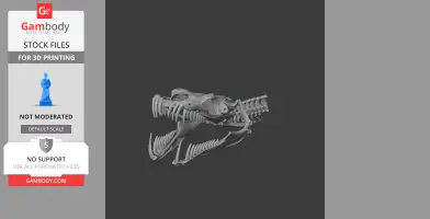 Emerald Tree Boa Skull - Skull Replica STL