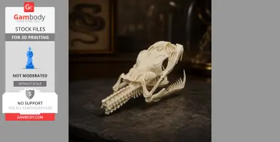 Emerald Tree Boa Skull - Skull Replica STL