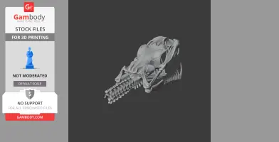 Emerald Tree Boa Skull - Skull Replica STL