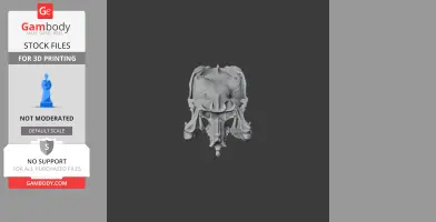 Emerald Tree Boa Skull - Skull Replica STL