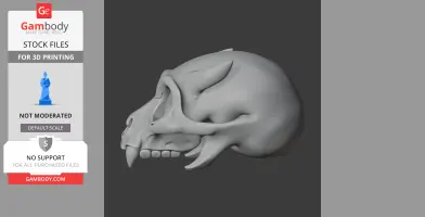 Eomellivora Skull - Skull Replica STL