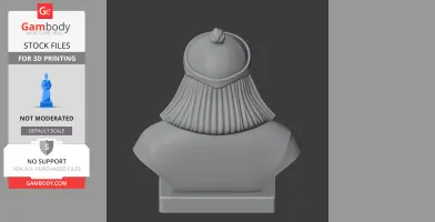 Kublai Khan Bust - Historical Warrior STL