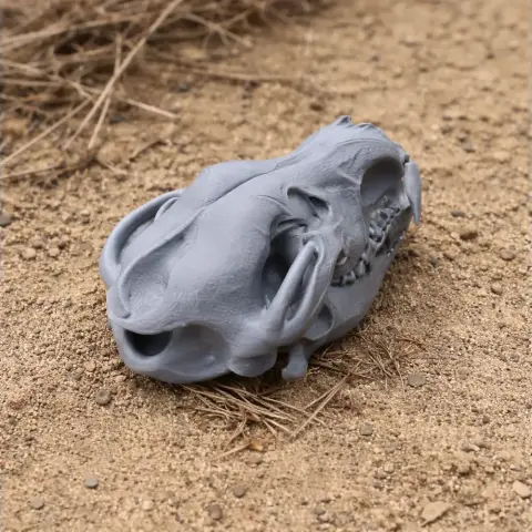 Eurasian Wolf Skull - Skull Replica STL
