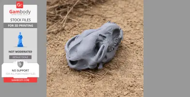 Eurasian Wolf Skull - Skull Replica STL