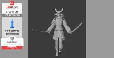 Kusunoki Masashige Samurai Classic - Historical Warrior STL