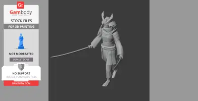 Kusunoki Masashige Samurai Classic - Historical Warrior STL