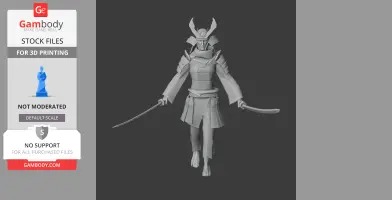 Kusunoki Masashige Samurai Classic - Historical Warrior STL