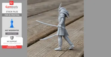 Kusunoki Masashige Samurai Classic - Historical Warrior STL