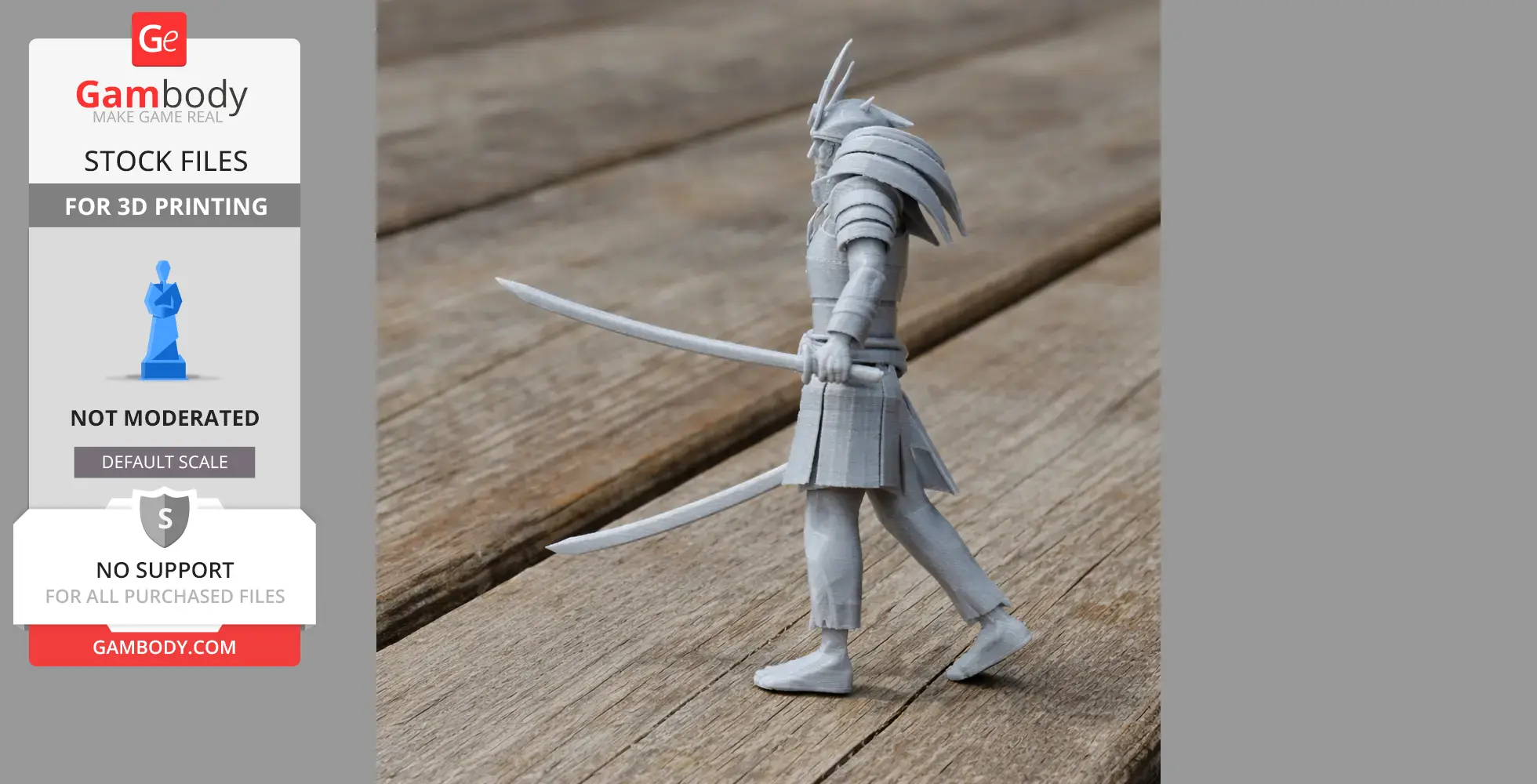 Kusunoki Masashige Samurai Classic - Historical Warrior STL