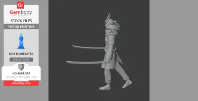 Kusunoki Masashige Samurai Classic - Historical Warrior STL