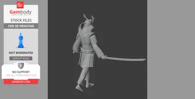 Kusunoki Masashige Samurai Classic - Historical Warrior STL