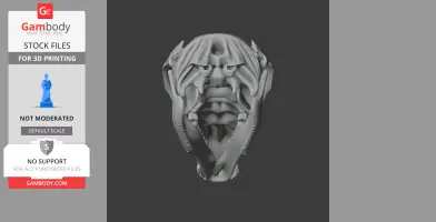 A detailed 3D model of a Euro Wallaroo skull, designed for 3D printing.