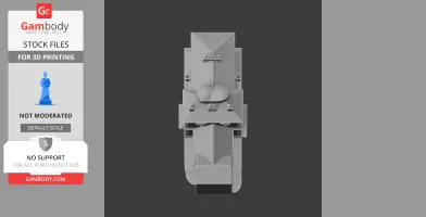 Top view of a detailed 3D model of Frodsham Castle, showcasing architectural elements for printing.