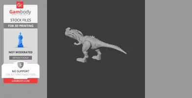 3D model of a prehistoric Sinotyrannus dinosaur, posed with detailed features and texture.