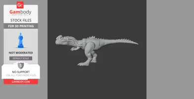 3D model of Sinotyrannus, a detailed prehistoric dinosaur ready for 3D printing.