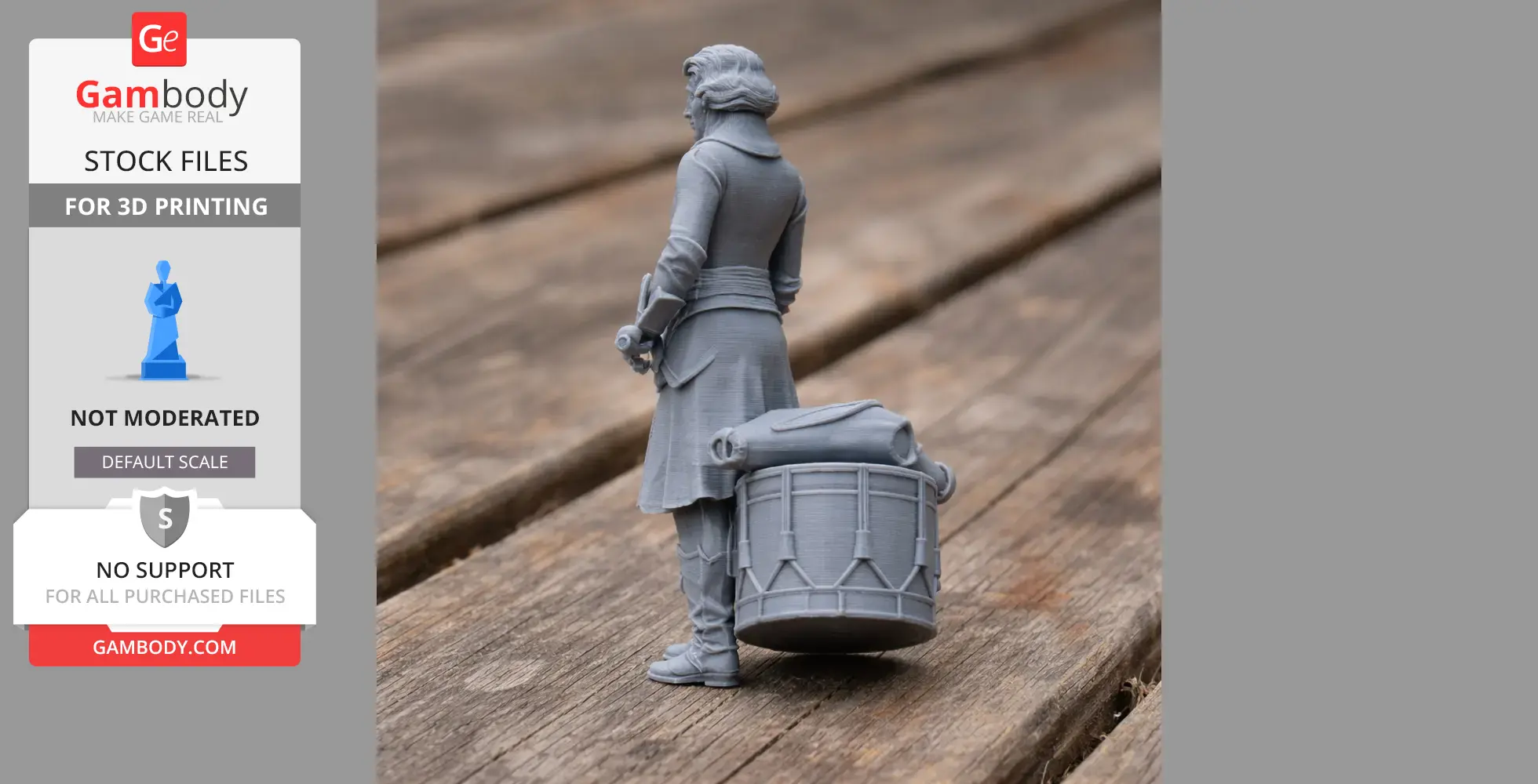 Lazare Hoche Napoleonic Soldier - Historical Warrior STL