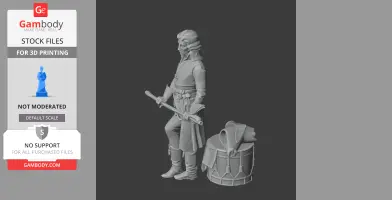Lazare Hoche Napoleonic Soldier - Historical Warrior STL