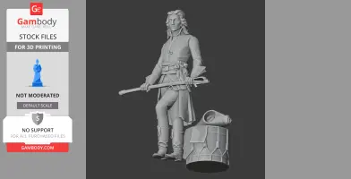 Lazare Hoche Napoleonic Soldier - Historical Warrior STL