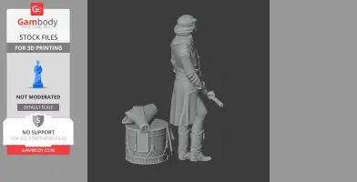 Lazare Hoche Napoleonic Soldier - Historical Warrior STL