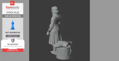 Lazare Hoche Napoleonic Soldier - Historical Warrior STL
