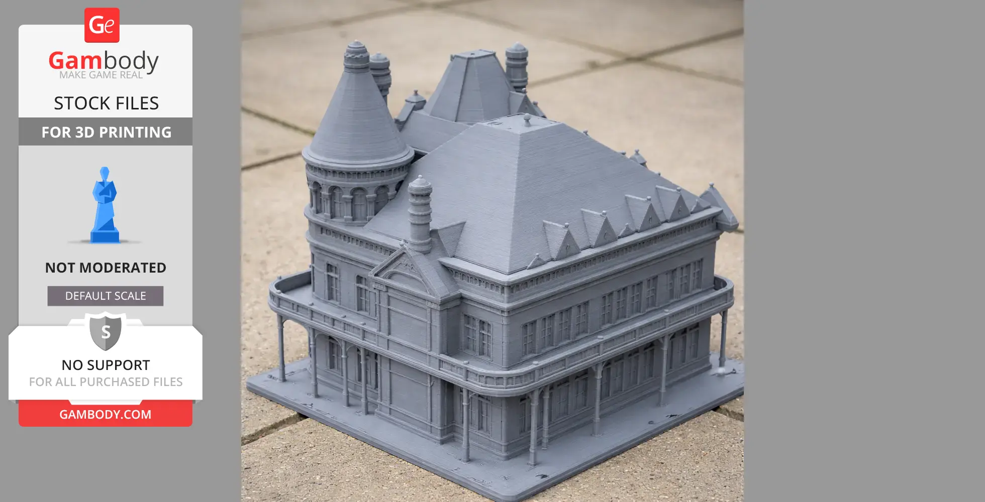 Gresham Castle - Architecture STL
