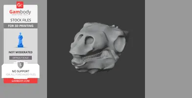 Gastonia Skull - Skull Replica STL