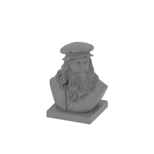 Leonardo da Vinci Bust.stl