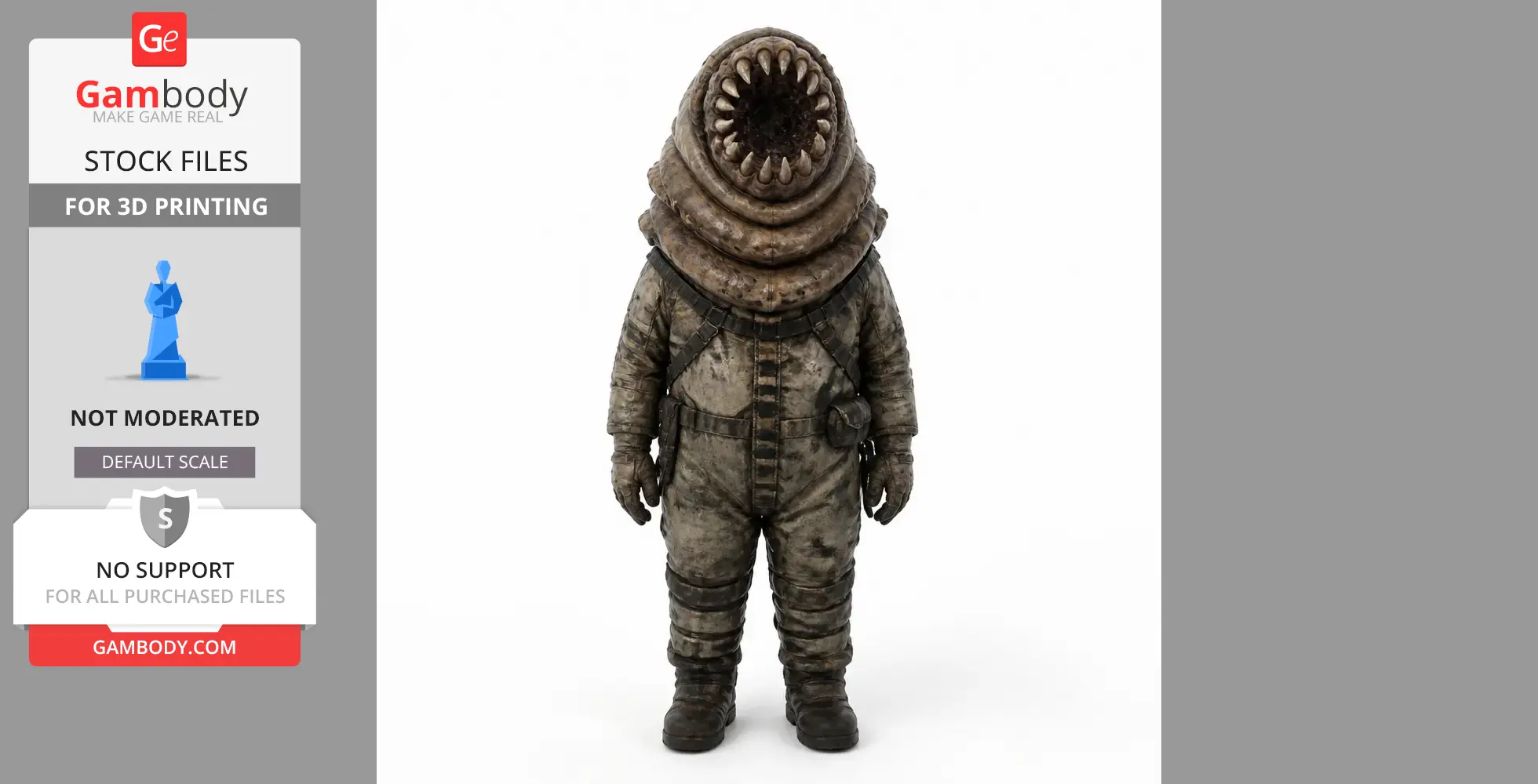 Big Worm - Factorio Figurine - Character Figure STL