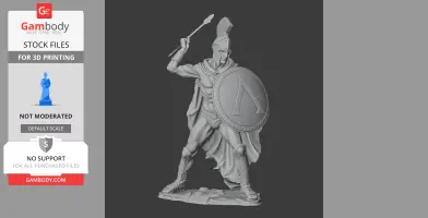 Leonidas Ancient Warrior - Historical Warrior STL