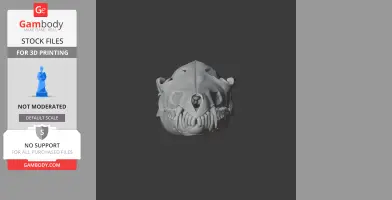Golden Jackal Skull - Skull Replica STL